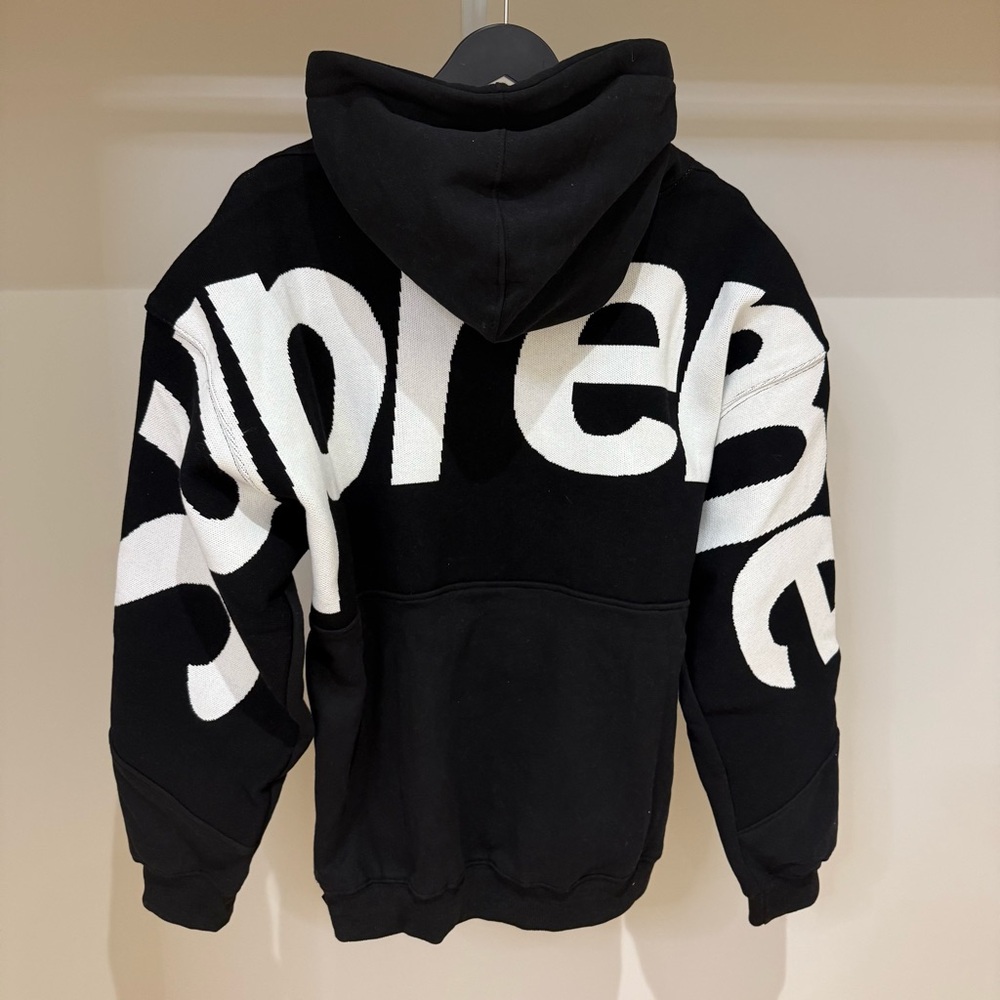 Supreme Big Logo Hoodie Black Size L (Oversized fit)